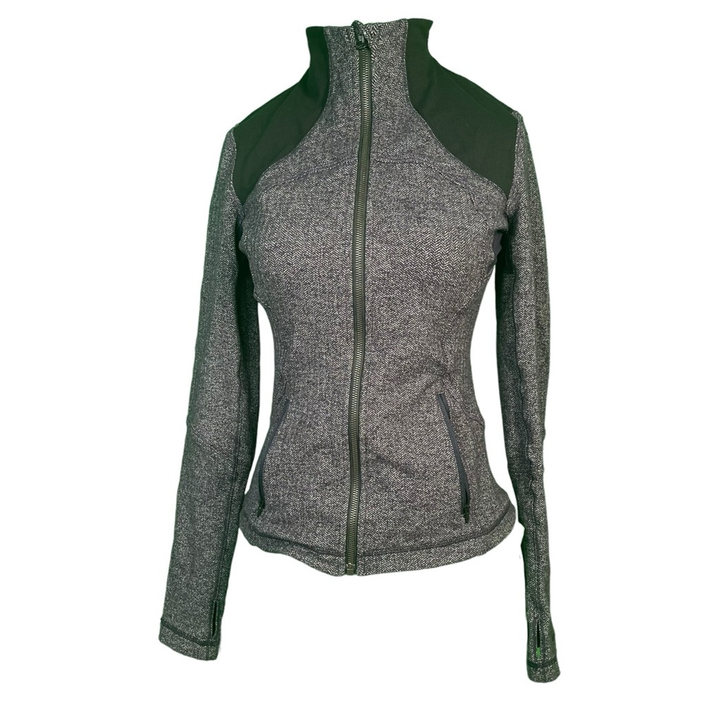 Lululemon Forme Jacket Herringbone Size 8 - Picture 4 of 16